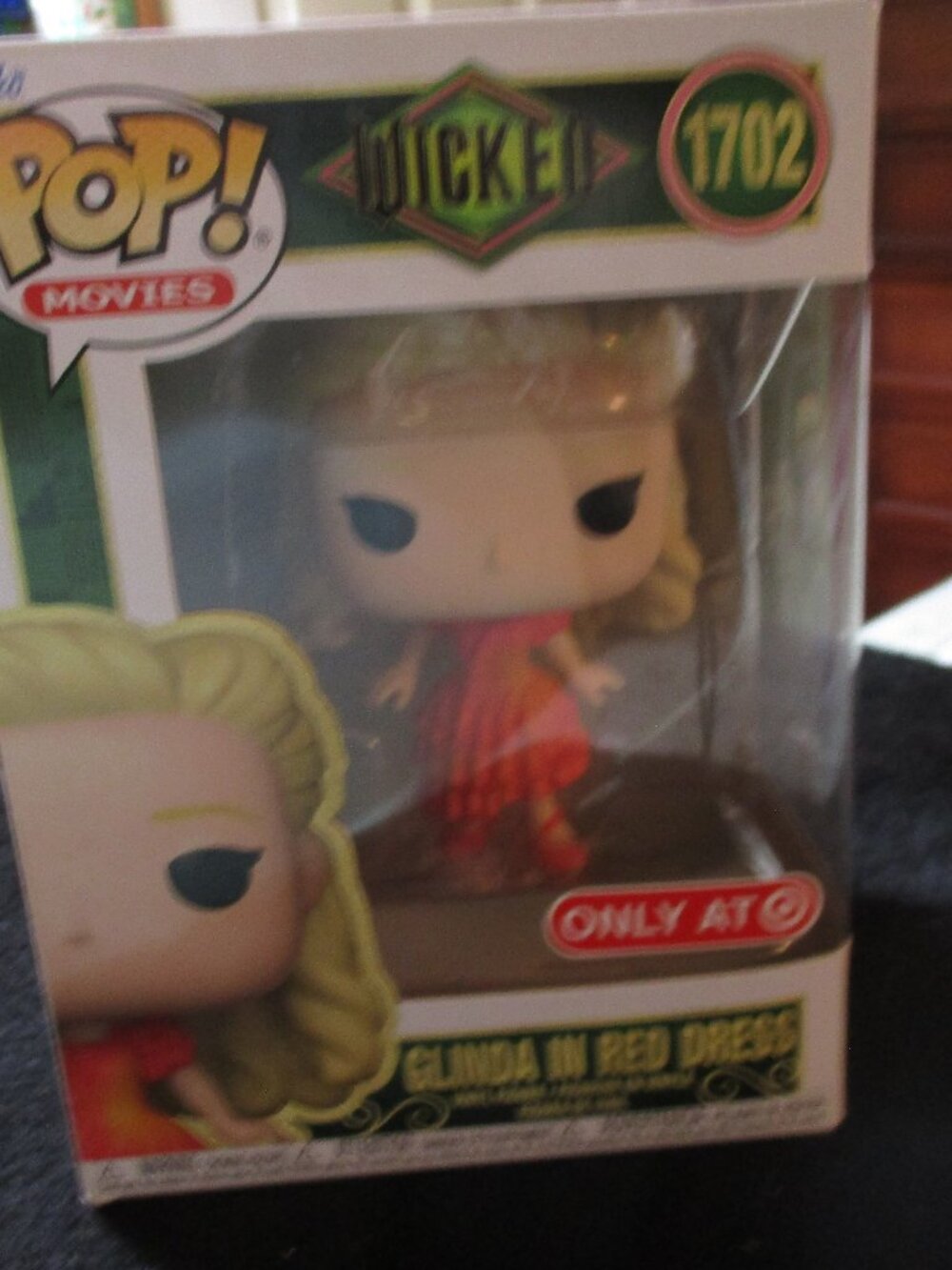 Funko Pop Movies Wicked 1702 Target Exclusive Glinda in Red Dress NEW